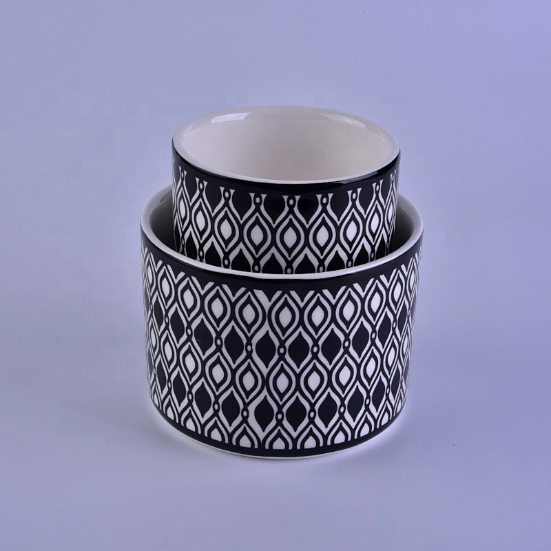 10oz Halloween custom ceramic small candle jars
