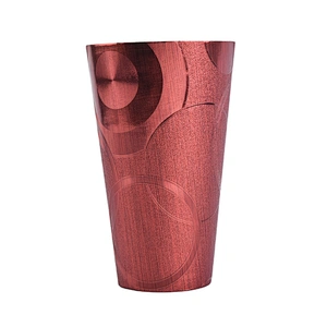 Bulk laser luxury colored PU pillar candle holder jars