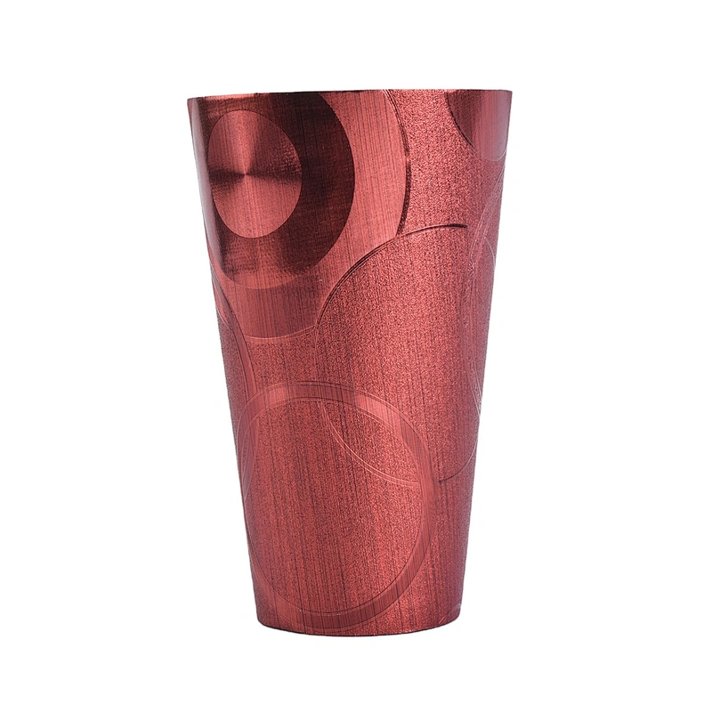 Bulk laser luxury colored PU pillar candle holder jars