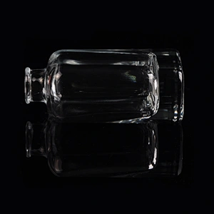 4oz square transparent high-white glass perfume bottles fragrance bottles