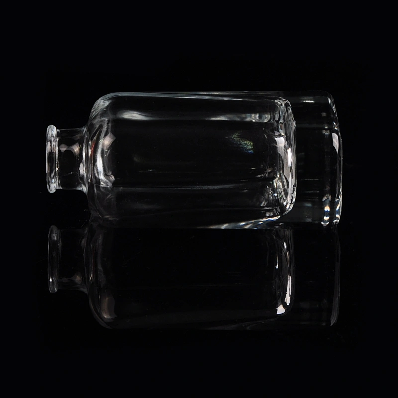 4oz square transparent high-white glass perfume bottles fragrance bottles
