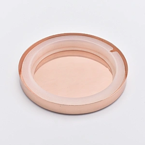 Stainless steel metal lid for candle jars