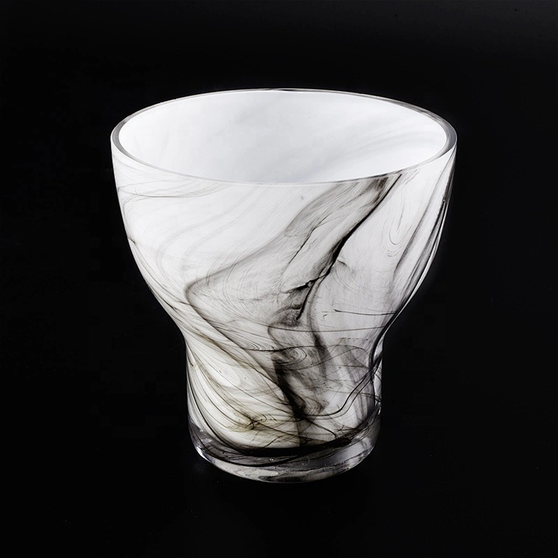 10oz 16oz 20oz Luxury bulk votive white glass jar candle holders