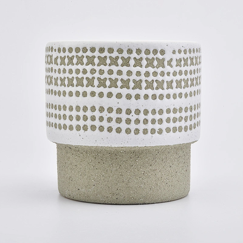 home decor empty ceramic candle jar