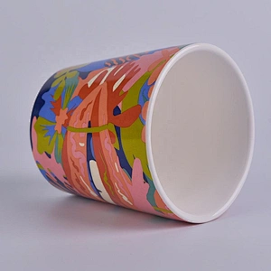 Customized luxury votive ceramic candle holders 8oz 10oz