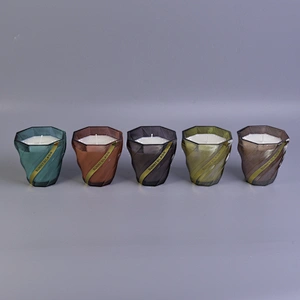 Sunny hot sale coloured tealight glass candle holder
