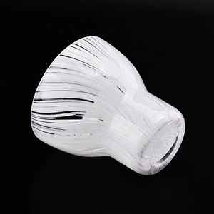 Sunny hot sales white custom glass candle holder jars home decoration