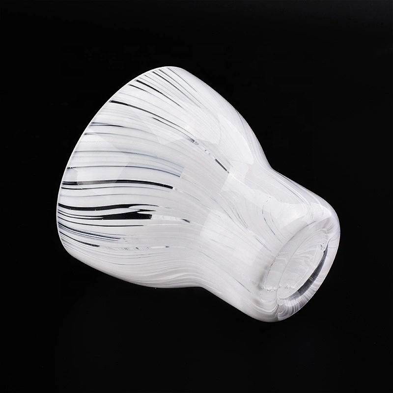 Sunny hot sales white custom glass candle holder jars home decoration