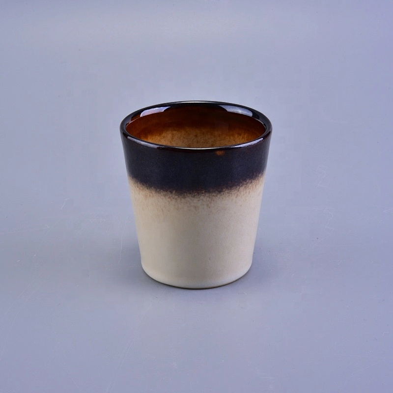 Eco-friendly handmade amber candle holder 100ml
