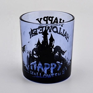 new color 8oz glass candle jar