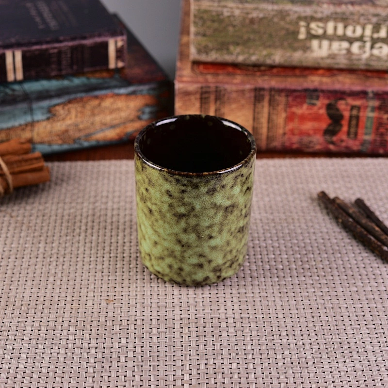 Wholesales colorful ceramic empty religious candle jars