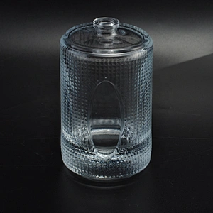 Crystal fragrance round perfume oil glass bottle