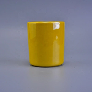 10oz gold pillar bling ceramic candle holders