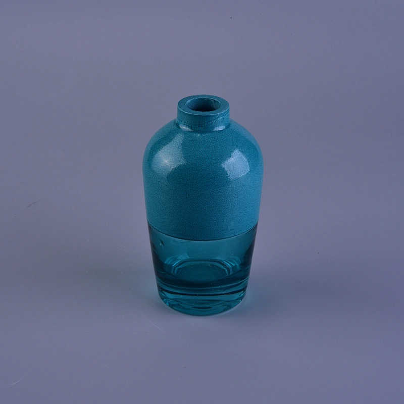4oz spray color crackle finish glass perfume bottles fragrance bottle