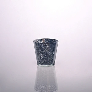 professional standard church mercury stand glass candle jar holder for wedding
