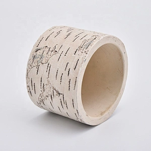 Wholesales round luxury Concrete Candle containers 10oz 20oz