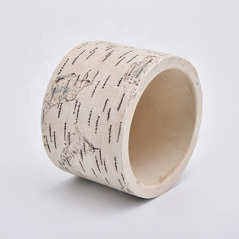 Wholesales round luxury Concrete Candle containers 10oz 20oz