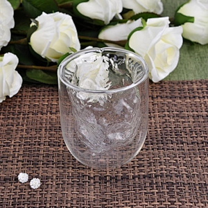 Unique Double Walled Glass Cup For Juice