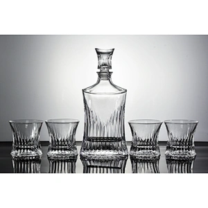 5 pieces in stock Borosilicate  Glass whiskey bottle cup sets