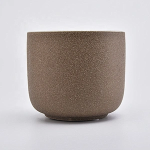 Amber matte votive ceramic candle holder home decoration