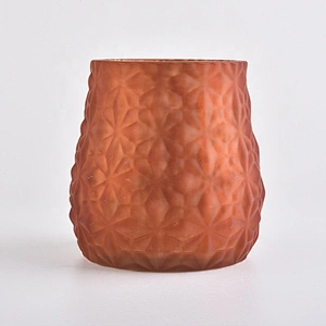 Wholesales restaurant table color candle glass holders
