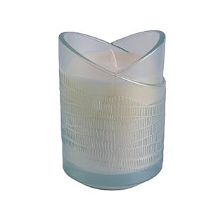 Sunny custom empty heart shape crystal glass Candle jar 10oz 20oz