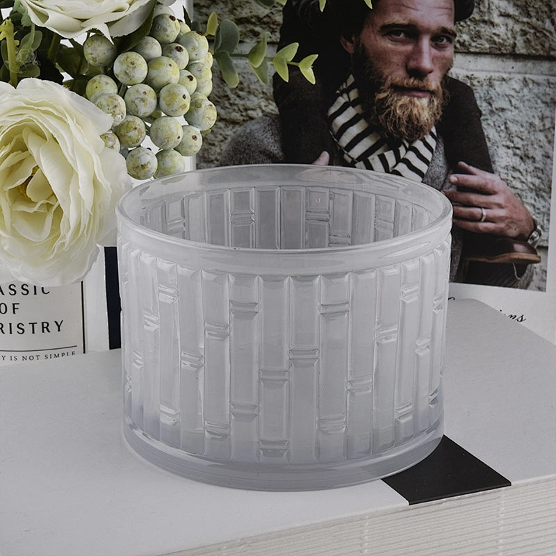 Sunny custom antique frosted glass candles containers 9oz 12oz 16oz