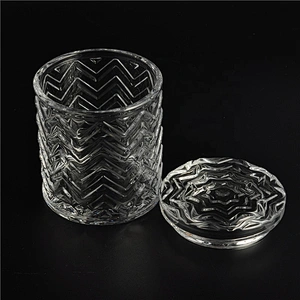 Sunny luxury tealight custom glass candle holder with lid