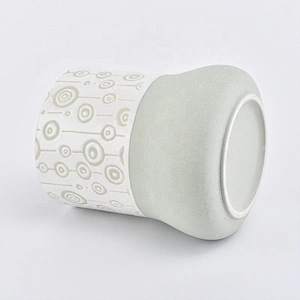 Unique glazed tealight ceramic candle holder