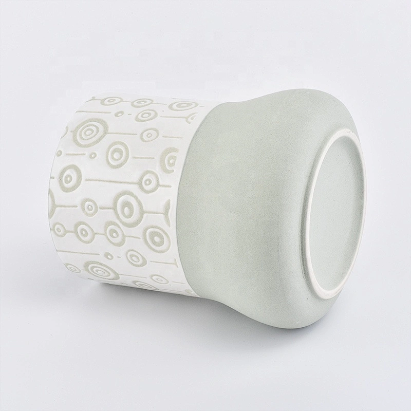 Unique glazed tealight ceramic candle holder