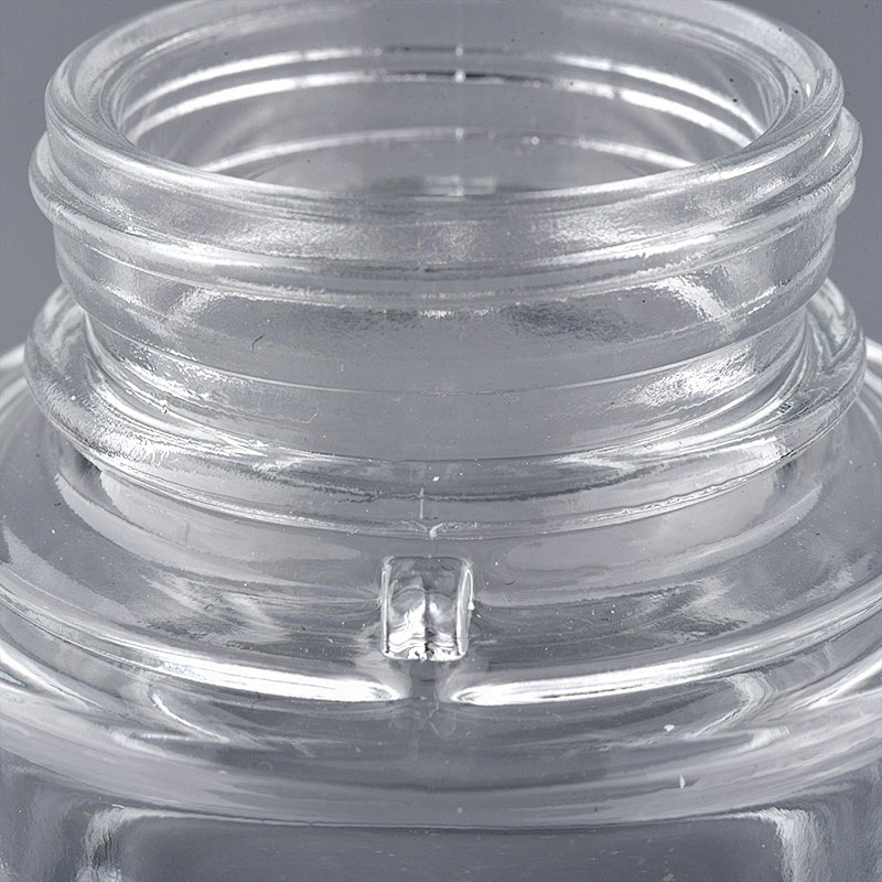 luxury clear glass cosmetic jars