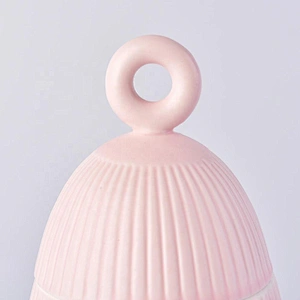 200ml Sunny christmas glazed empty ceramic candle jar with lid