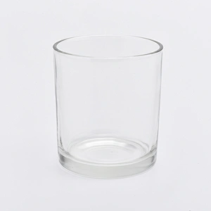 decorative 12 oz glass candle jar