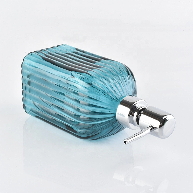High quality Blue two sets Glass bathroom accessories sets
