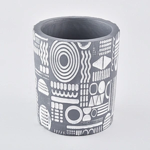 10oz Wholesales new design grey tealight ceramic candle holder