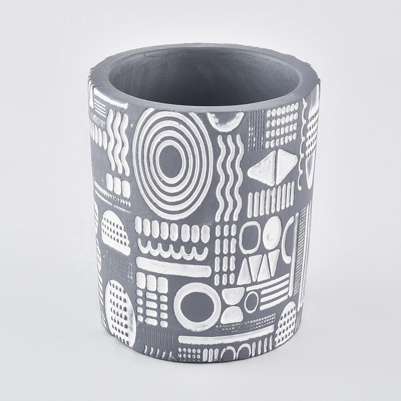 10oz Wholesales new design grey tealight ceramic candle holder
