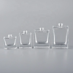 15ml Flat-Square Clear Glass Bottle with sprayer