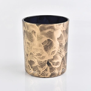 10 oz decorative glass candle jar
