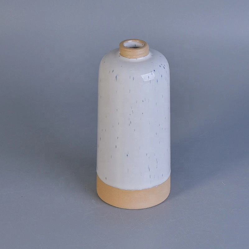 Custom luxury white reed diffuser ceramic bottles