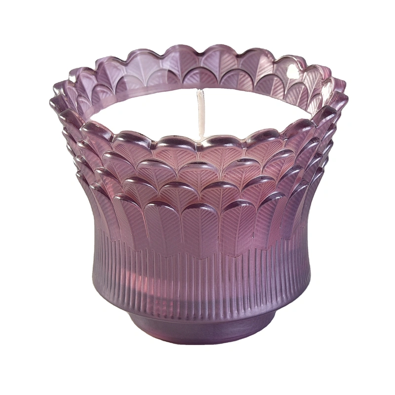 10oz 12oz 16oz New design luxury empty glass candle jars in bulk