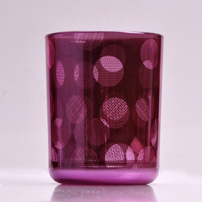 Wholesales custom luxury pink blue tealight glass candle holder