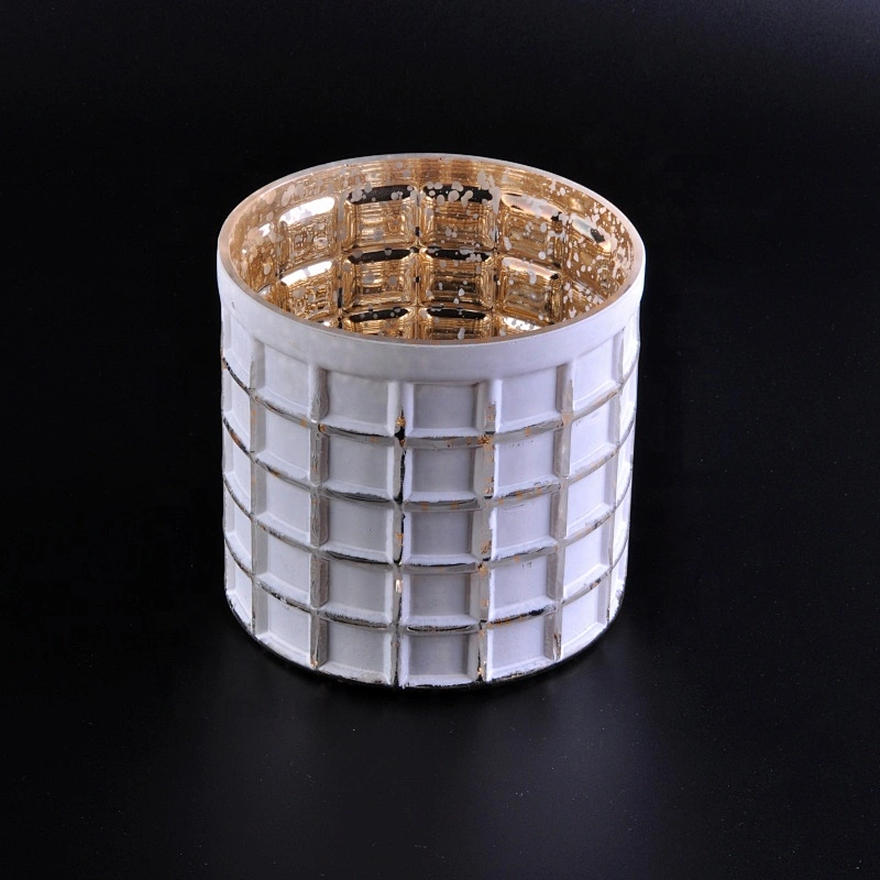 6oz 8oz 10oz Wholesales white custom luxury candle glass jar