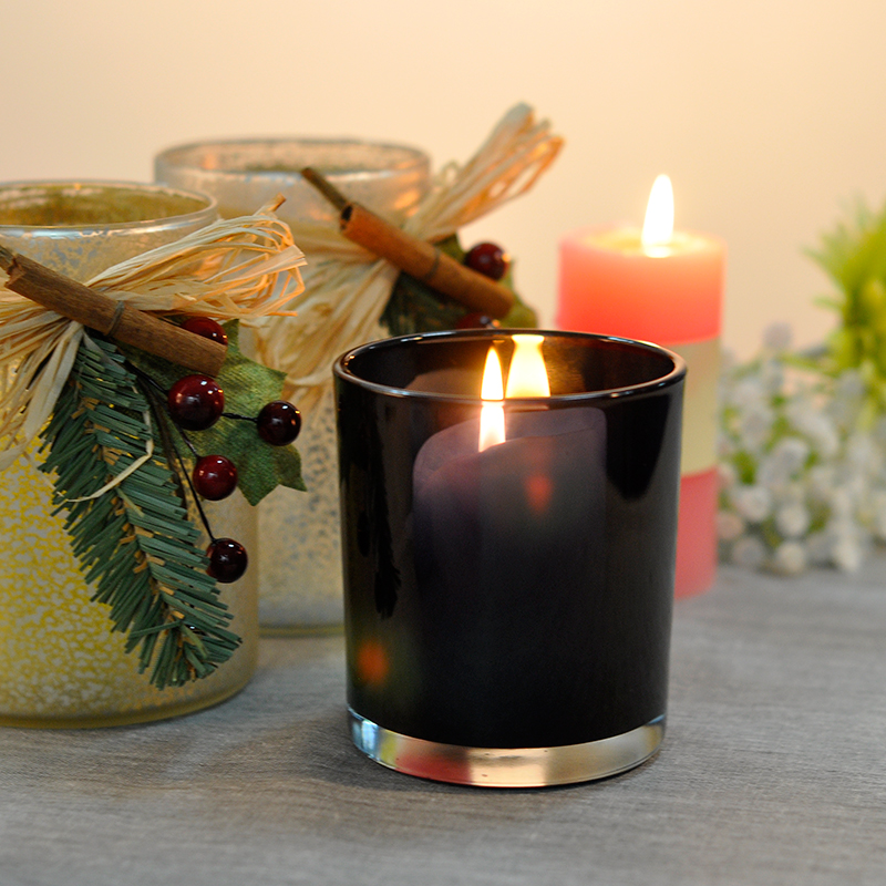 Hot sale 10oz colorful glass candle jars