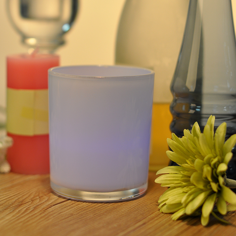 Hot sale 10oz colorful glass candle jars