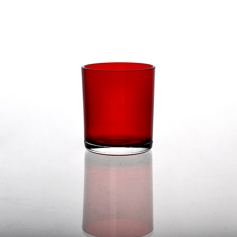 Hot sale 10oz colorful glass candle jars