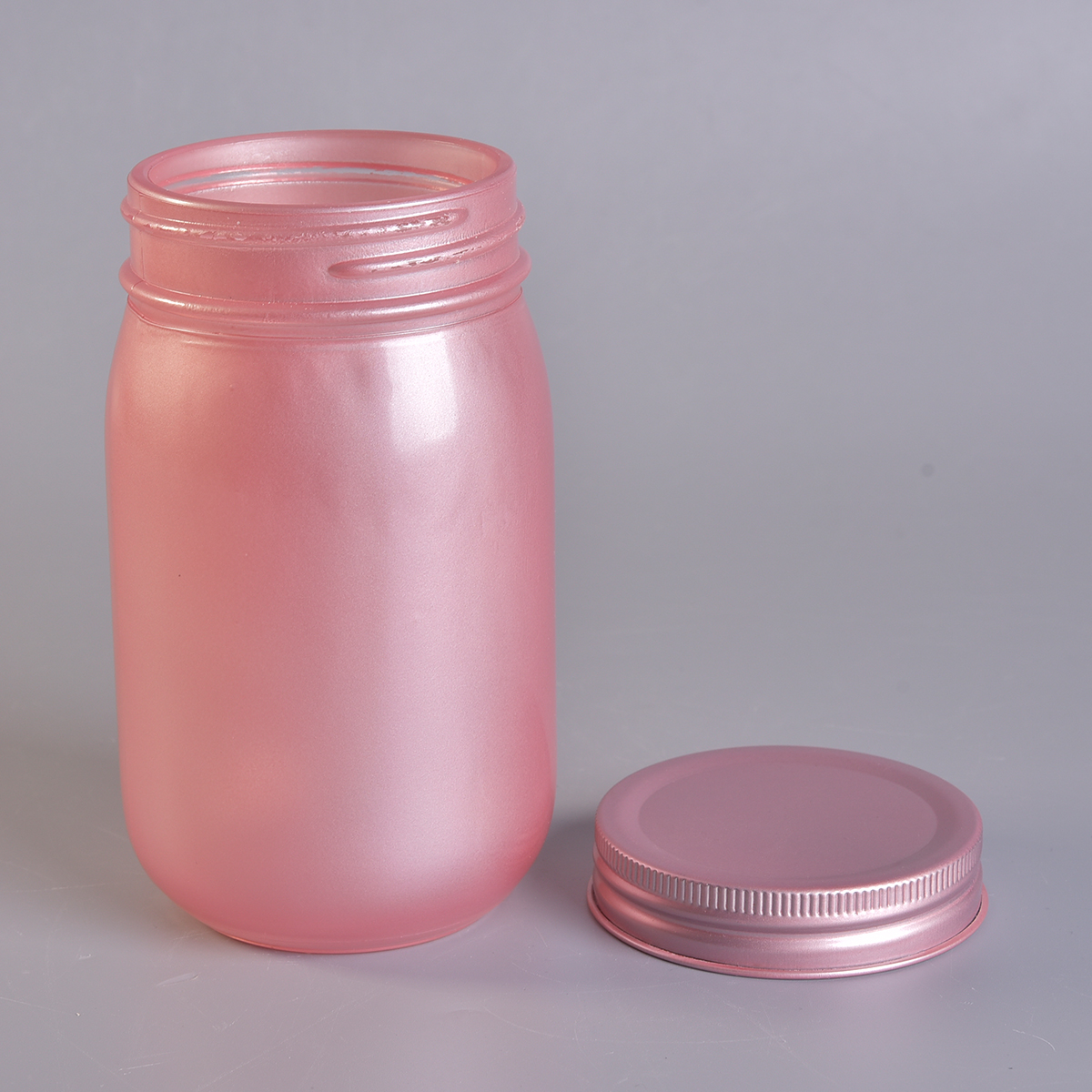 Low MOQ glass mason jar with lids for candle making