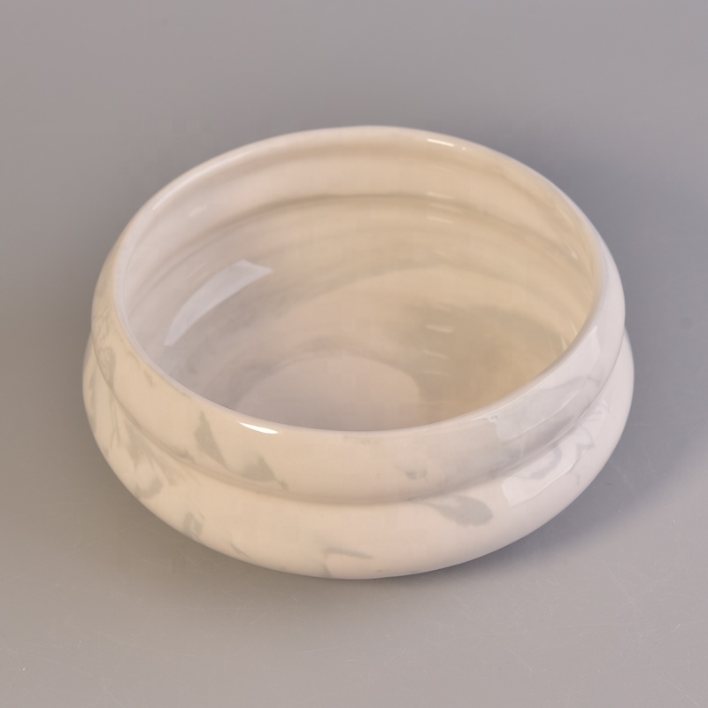 800ml Marble Pattern Candle Ceramic Jars