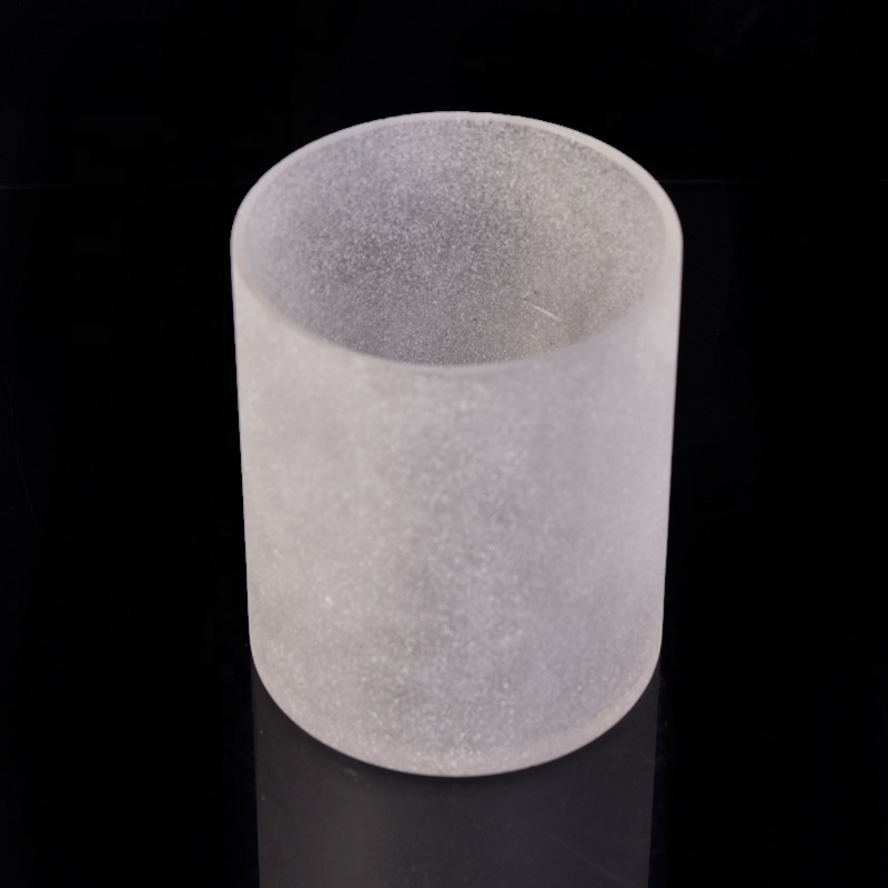 Handmade Frosted Glass Candle Jars