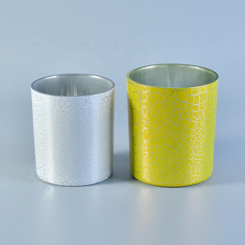 Customized 10oz Yellow Glass Candle Jar Wholesale
