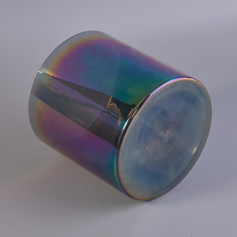 1200ml Luxury Iridescent Holographic Candle Glass Jar